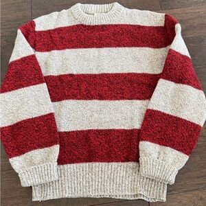Vintage 90s Environmental Clothing Co. Striped Wool Sweater Women Medium Knit